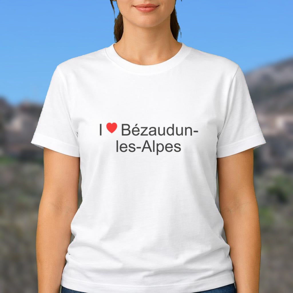 T-shirt I love Bézaudun-les-Alpes porté