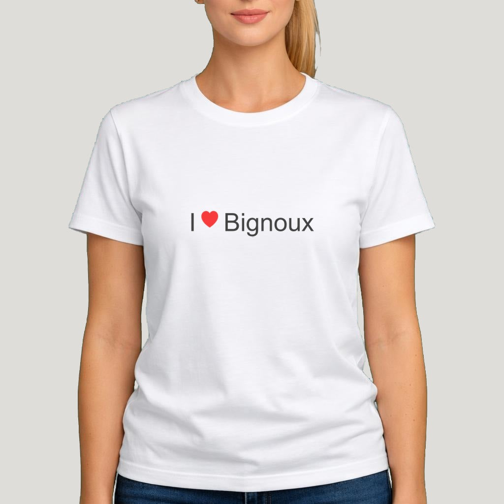 T-shirt I love Bignoux