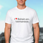 T-shirt I love Bohain-en-Vermandois porté