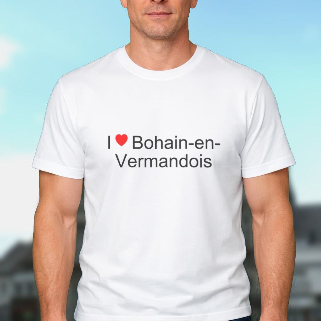 T-shirt I love Bohain-en-Vermandois porté