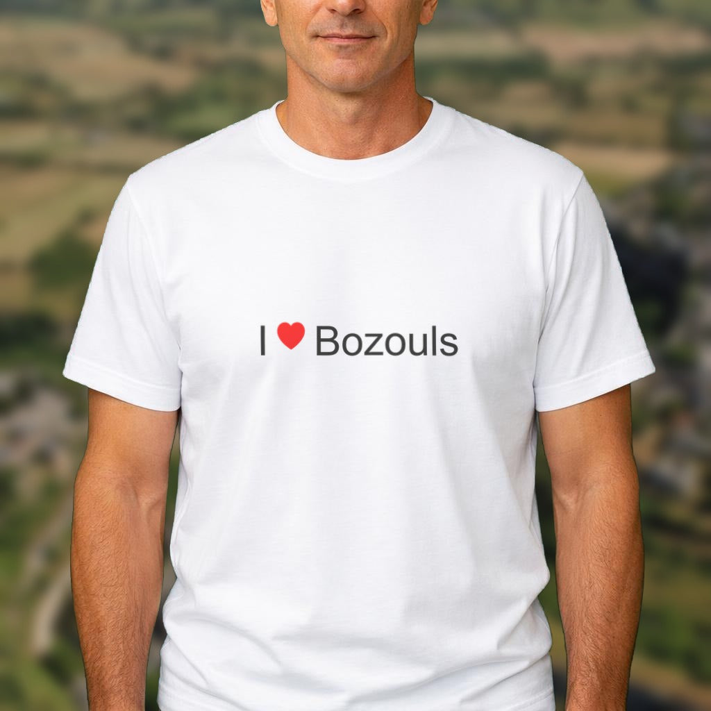T-shirt I love Bozouls porté