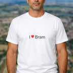 T-shirt I love Bram porté