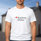 T-shirt I love Buxières-d'Aillac