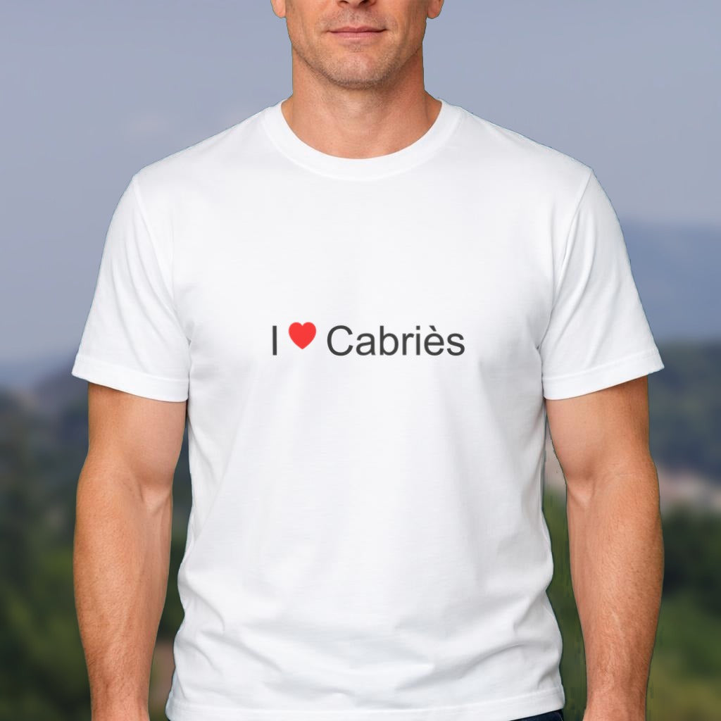 T-shirt I love Cabriès porté