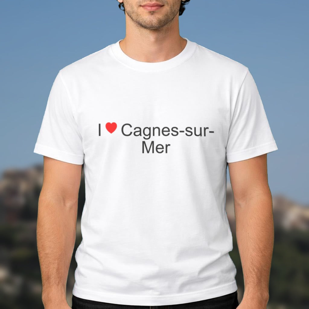 T-shirt I love Cagnes-sur-Mer porté