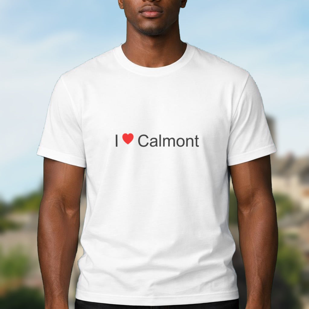 T-shirt I love Calmont (12) porté