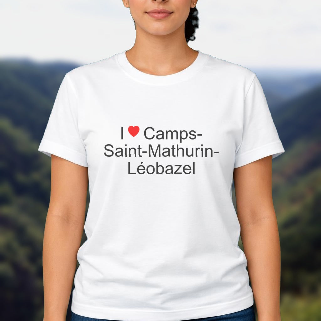 T-shirt I love Camps-Saint-Mathurin-Léobazel
