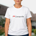 T-shirt I love Canapville (14) porté