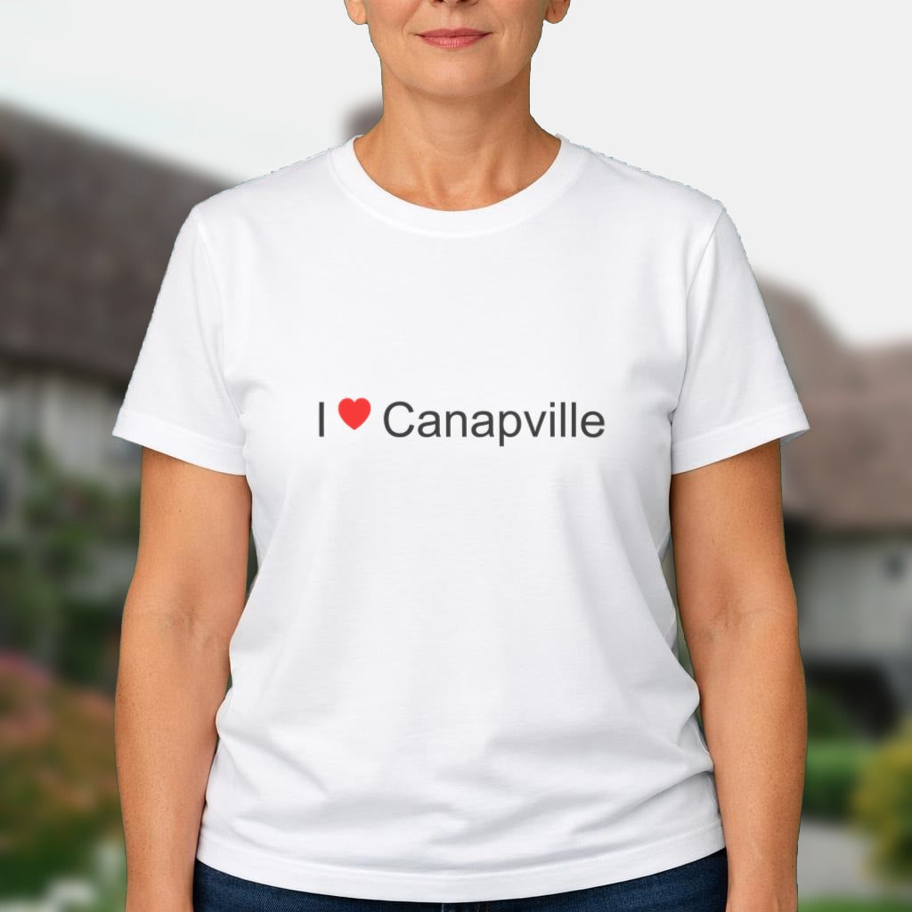 T-shirt I love Canapville (14) porté
