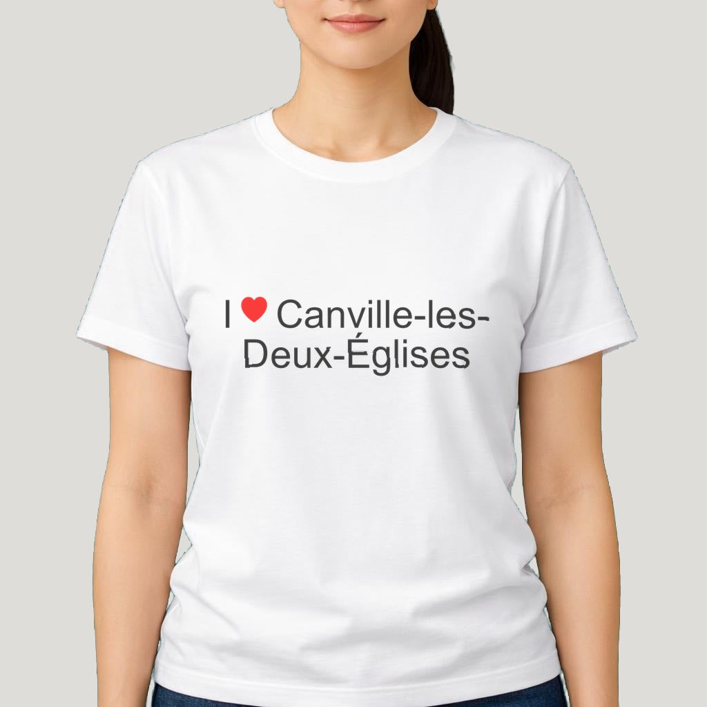 T-shirt I love Canville-les-Deux-Églises