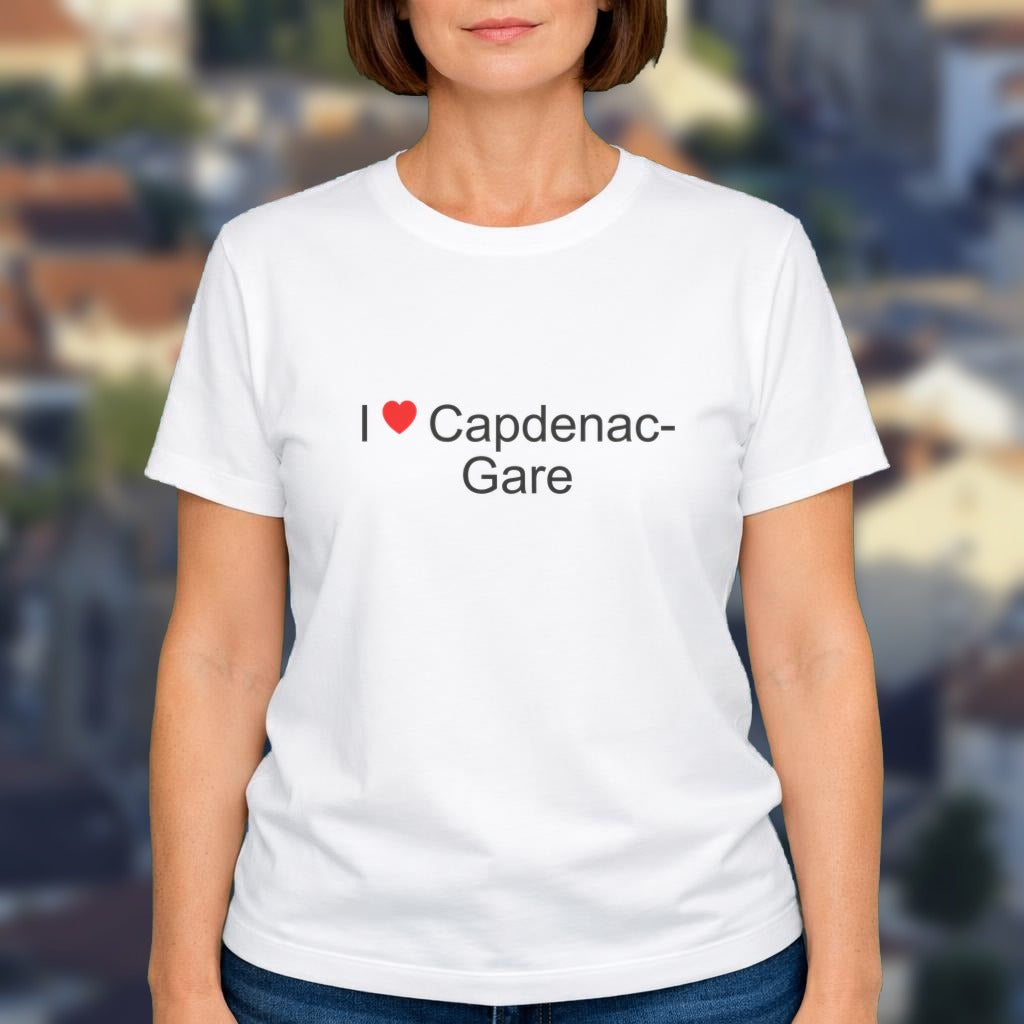 T-shirt I love Capdenac-Gare porté