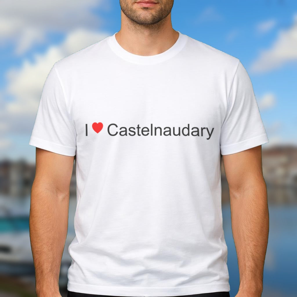 T-shirt I love Castelnaudary porté