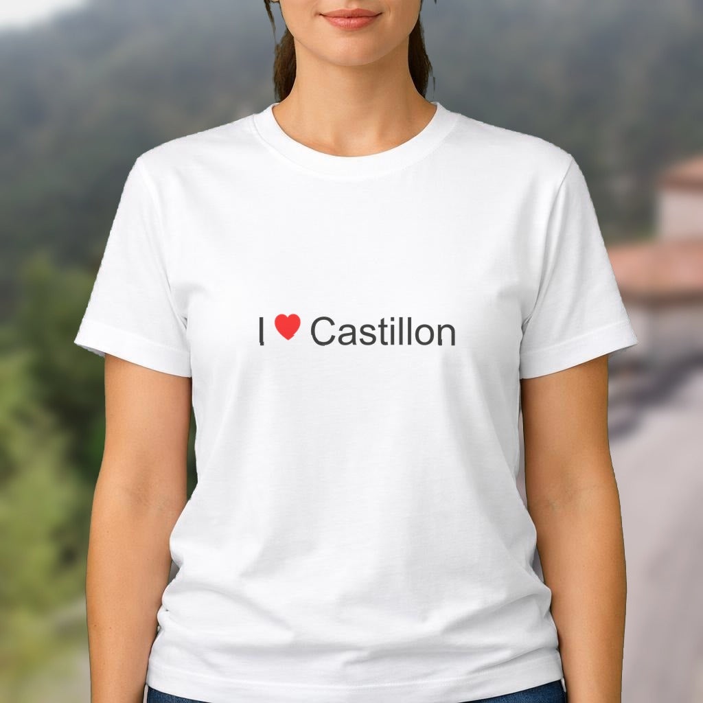 T-shirt I love Castillon (06)