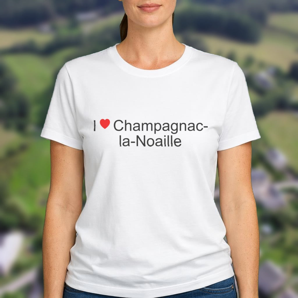 T-shirt I love Champagnac-la-Noaille
