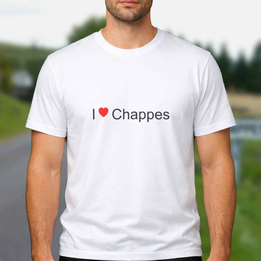 T-shirt I love Chappes (08) porté