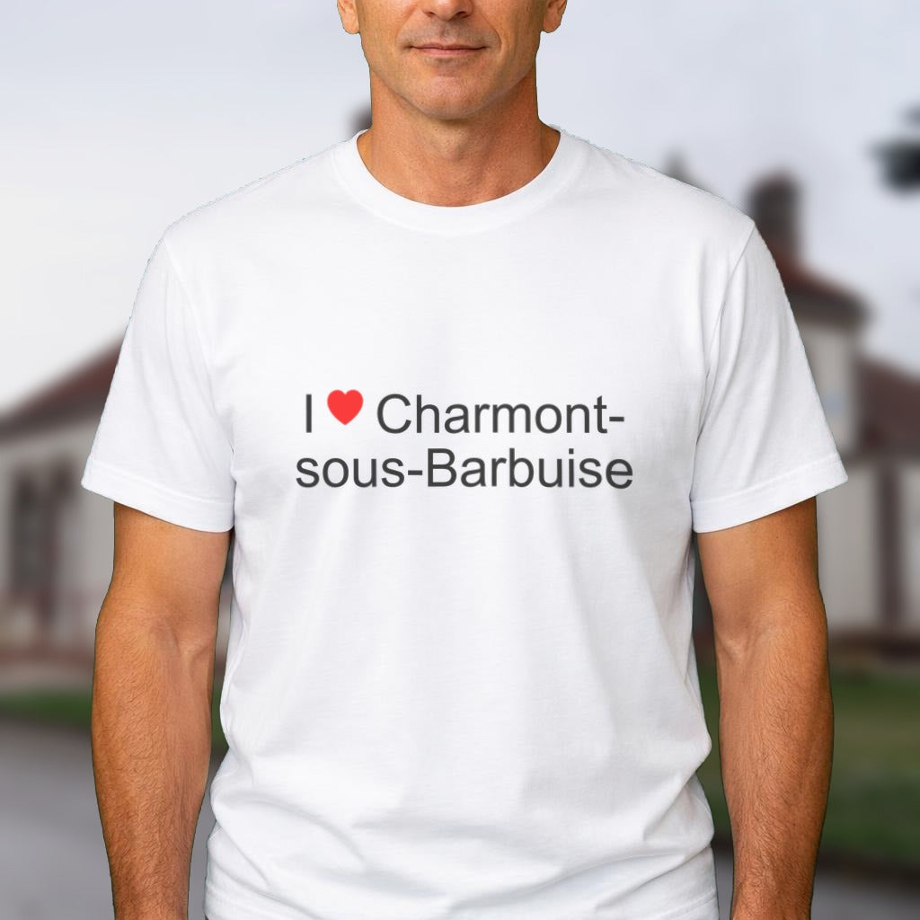 T-shirt I love Charmont-sous-Barbuise porté