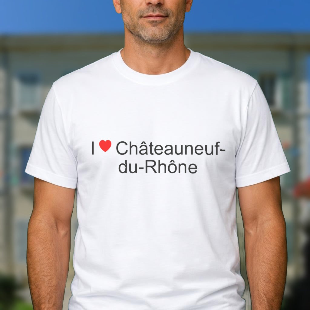 T-shirt I love Châteauneuf-du-Rhône