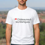 T-shirt I love Châteauneuf-les-Martigues porté