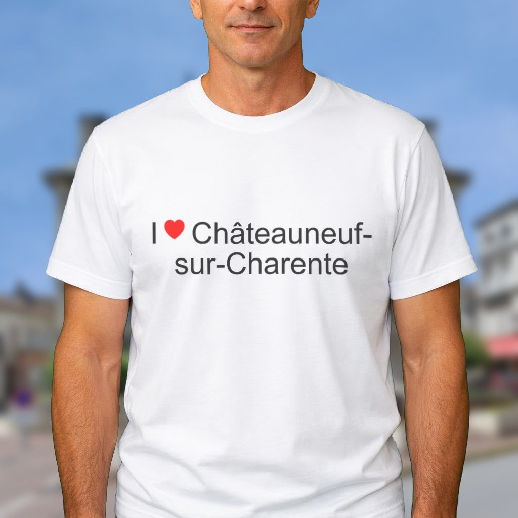 T-shirt I love Châteauneuf-sur-Charente porté