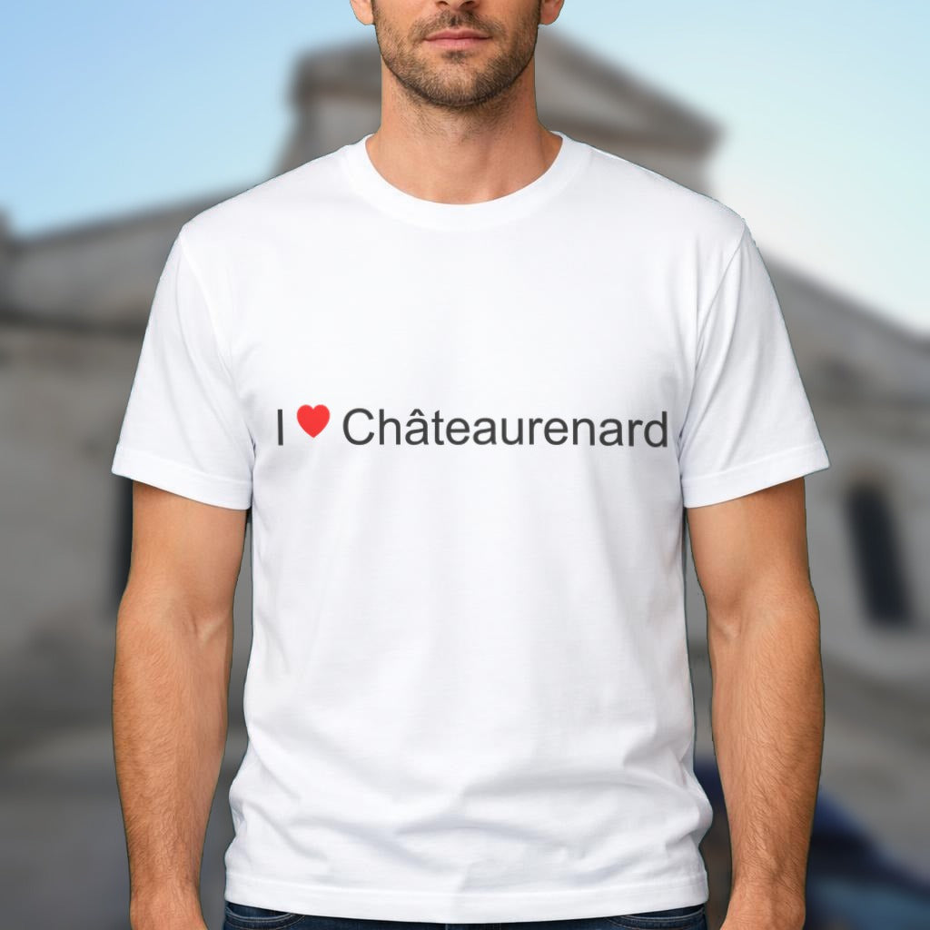 T-shirt I love Châteaurenard porté