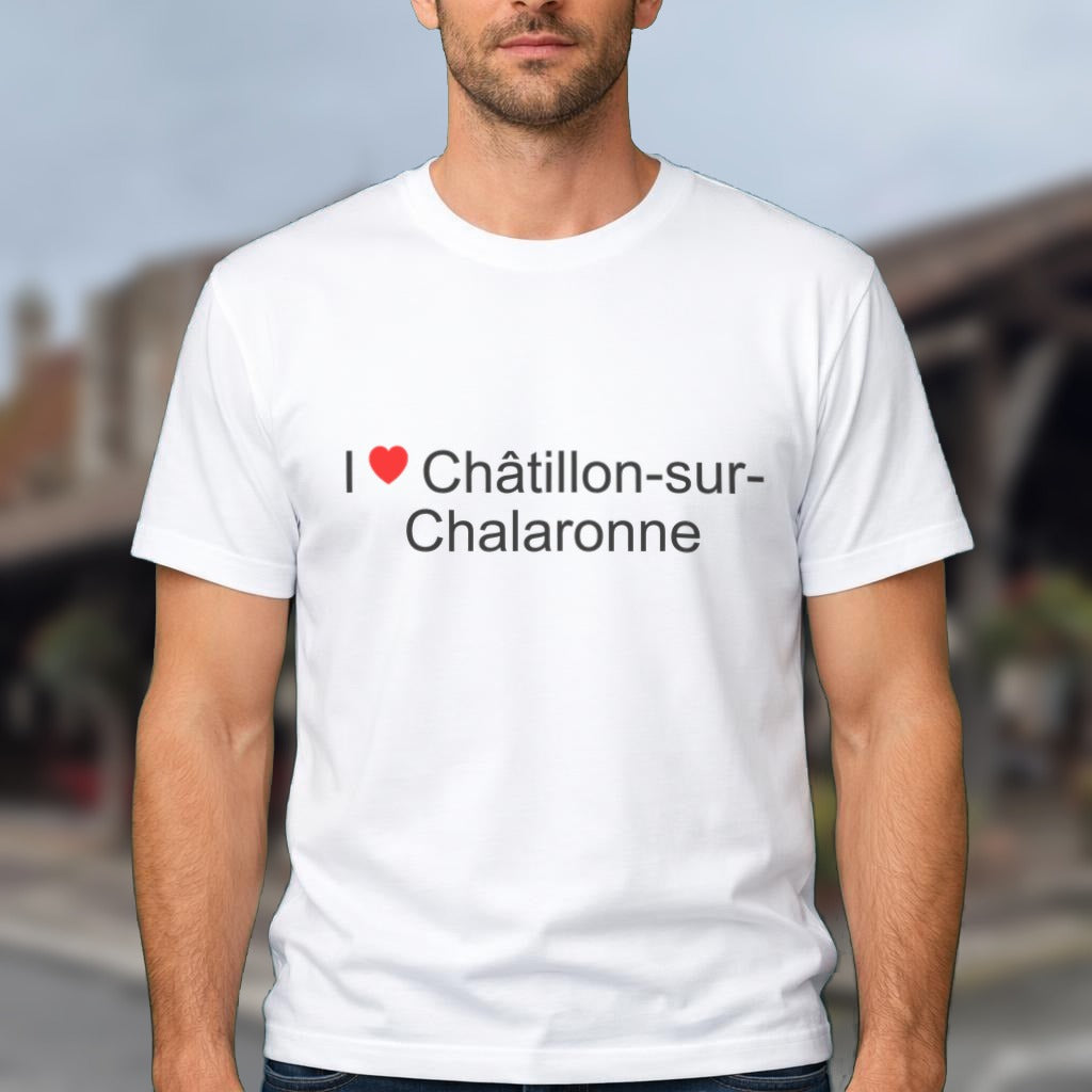 T-shirt I love Châtillon-sur-Chalaronne porté