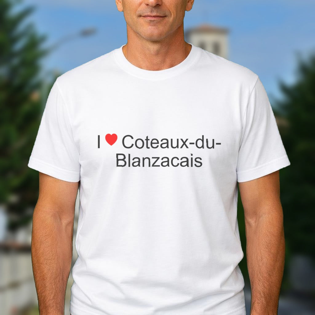 T-shirt I love Coteaux-du-Blanzacais