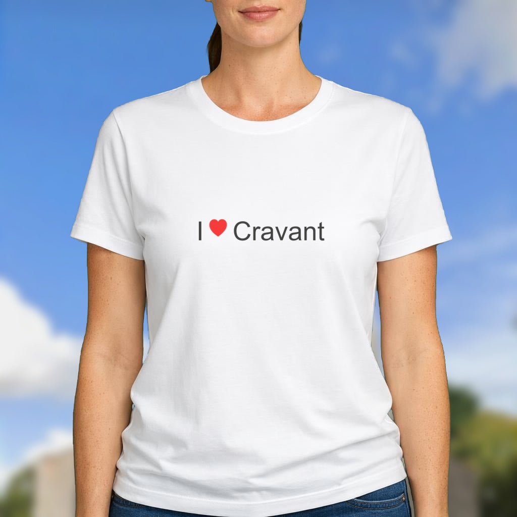 T-shirt I love Cravant