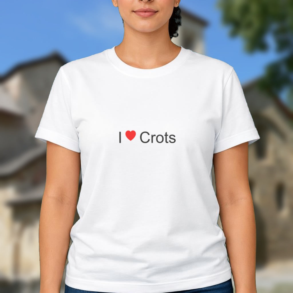 T-shirt I love Crots porté