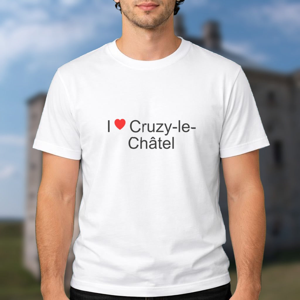 T-shirt I love Cruzy-le-Châtel