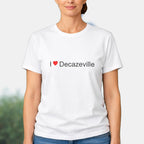 T-shirt I love Decazeville porté