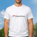 T-shirt I love Désertines (03) porté