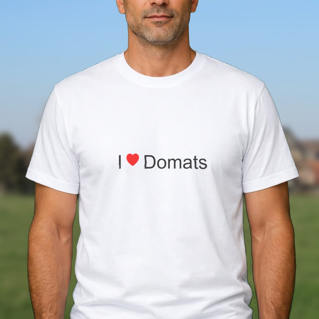 T-shirt I love Domats