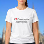 T-shirt I love Douvres-la-Délivrande porté
