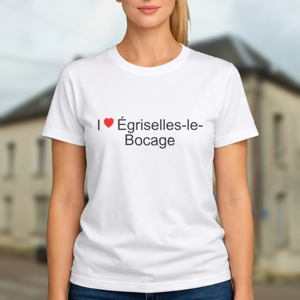 T-shirt I love Égriselles-le-Bocage