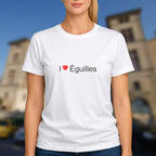 T-shirt I love Éguilles porté