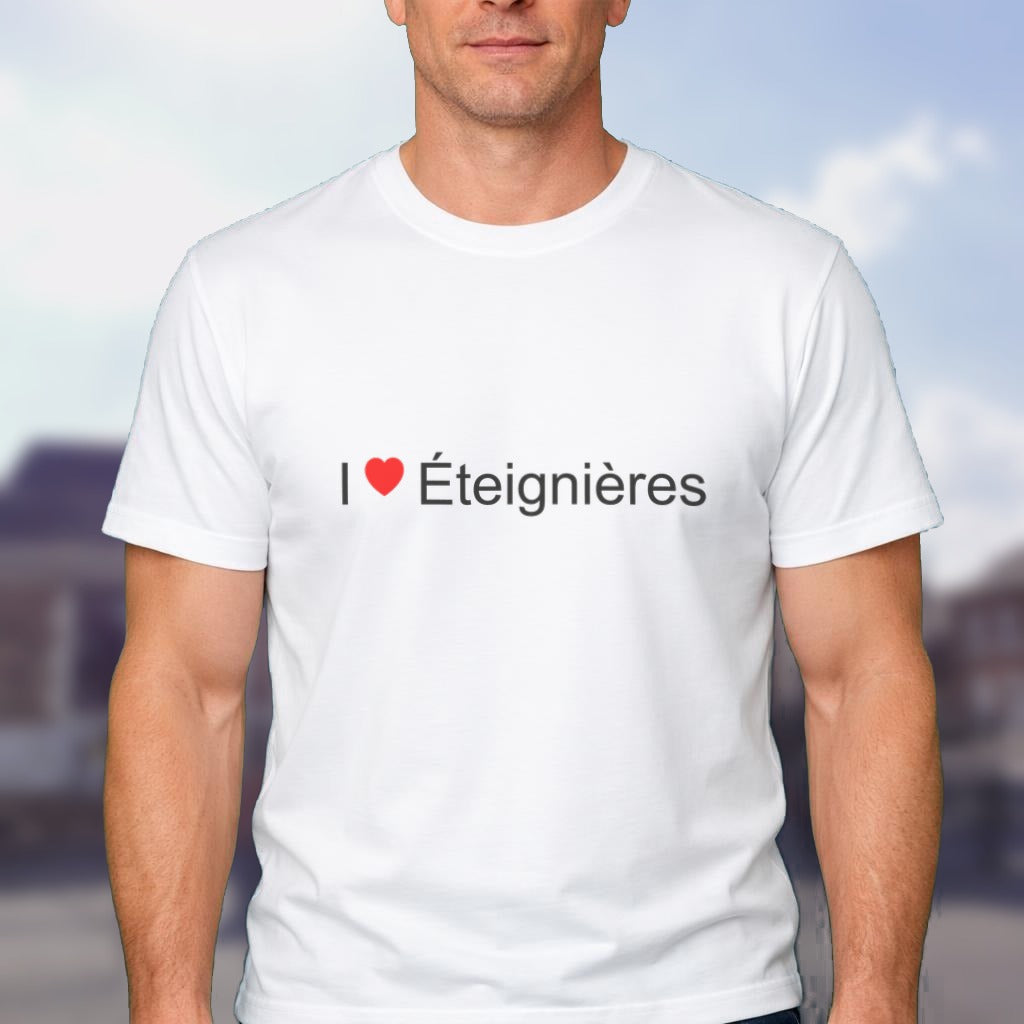 T-shirt I love Éteignières porté