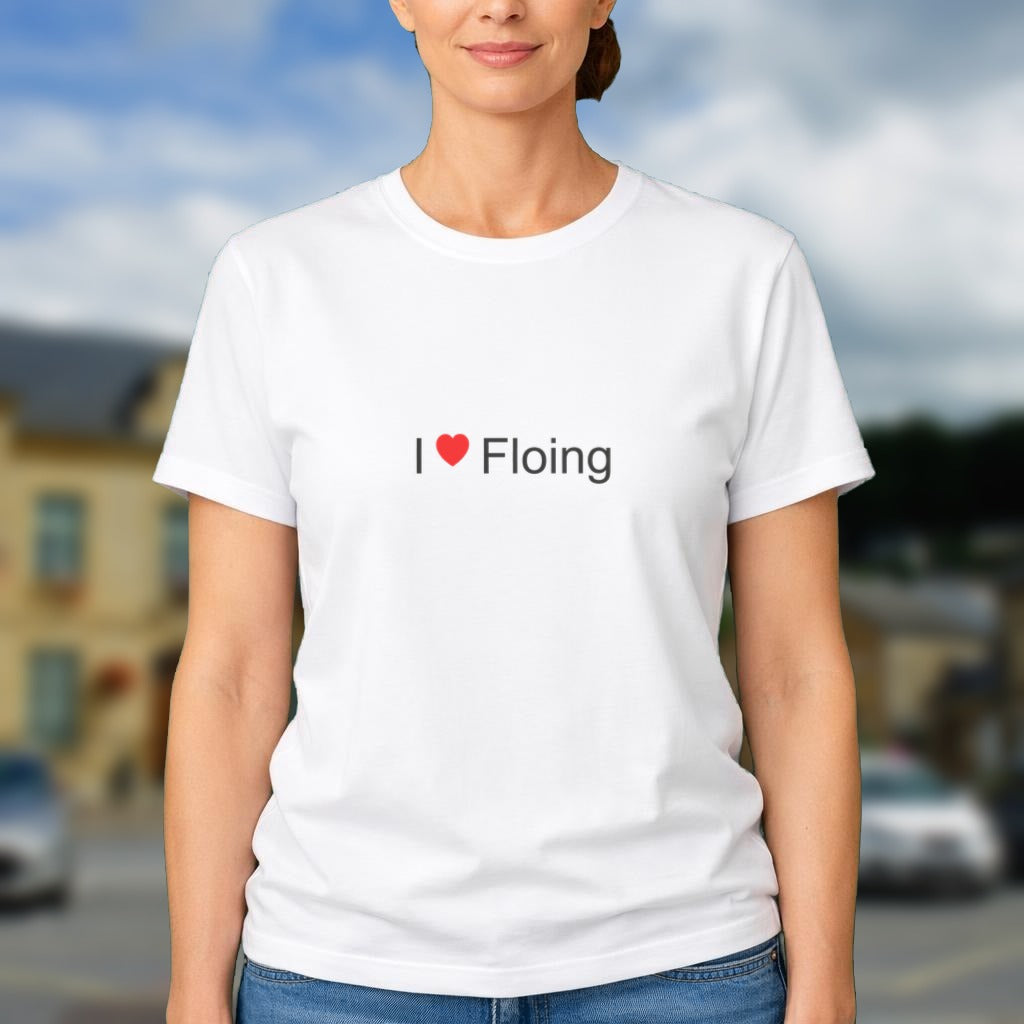 T-shirt I love Floing porté