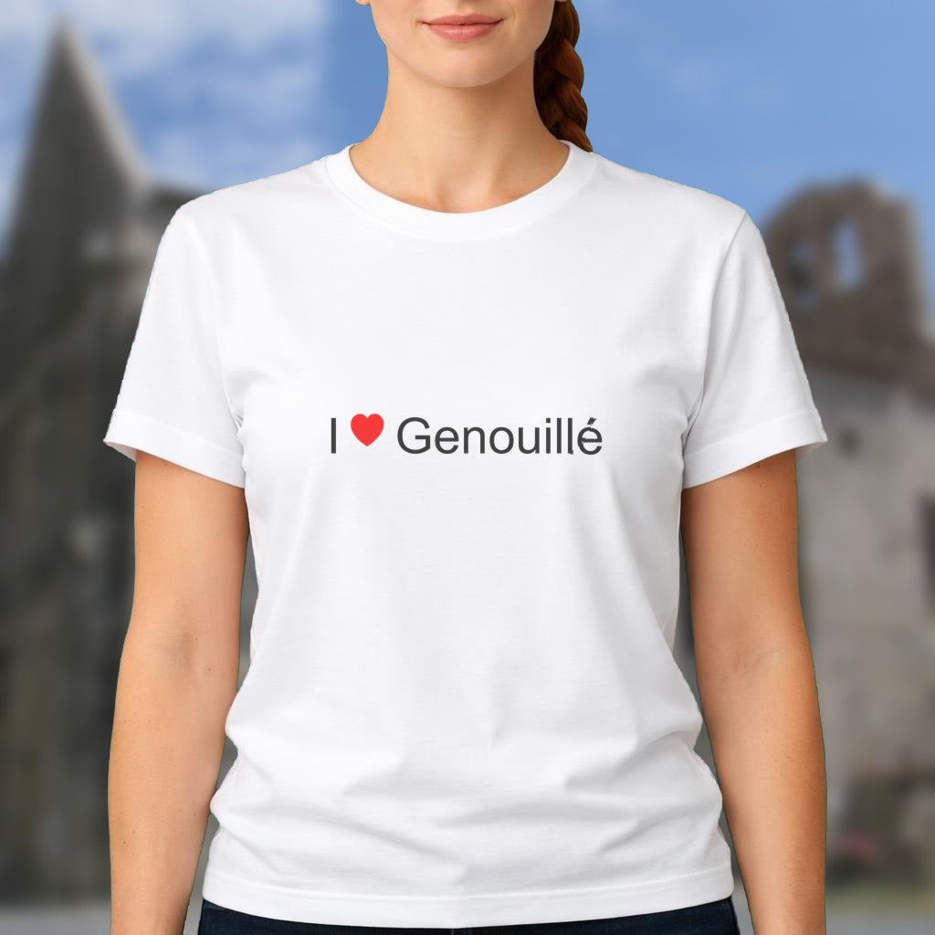 T-shirt I love Genouillé