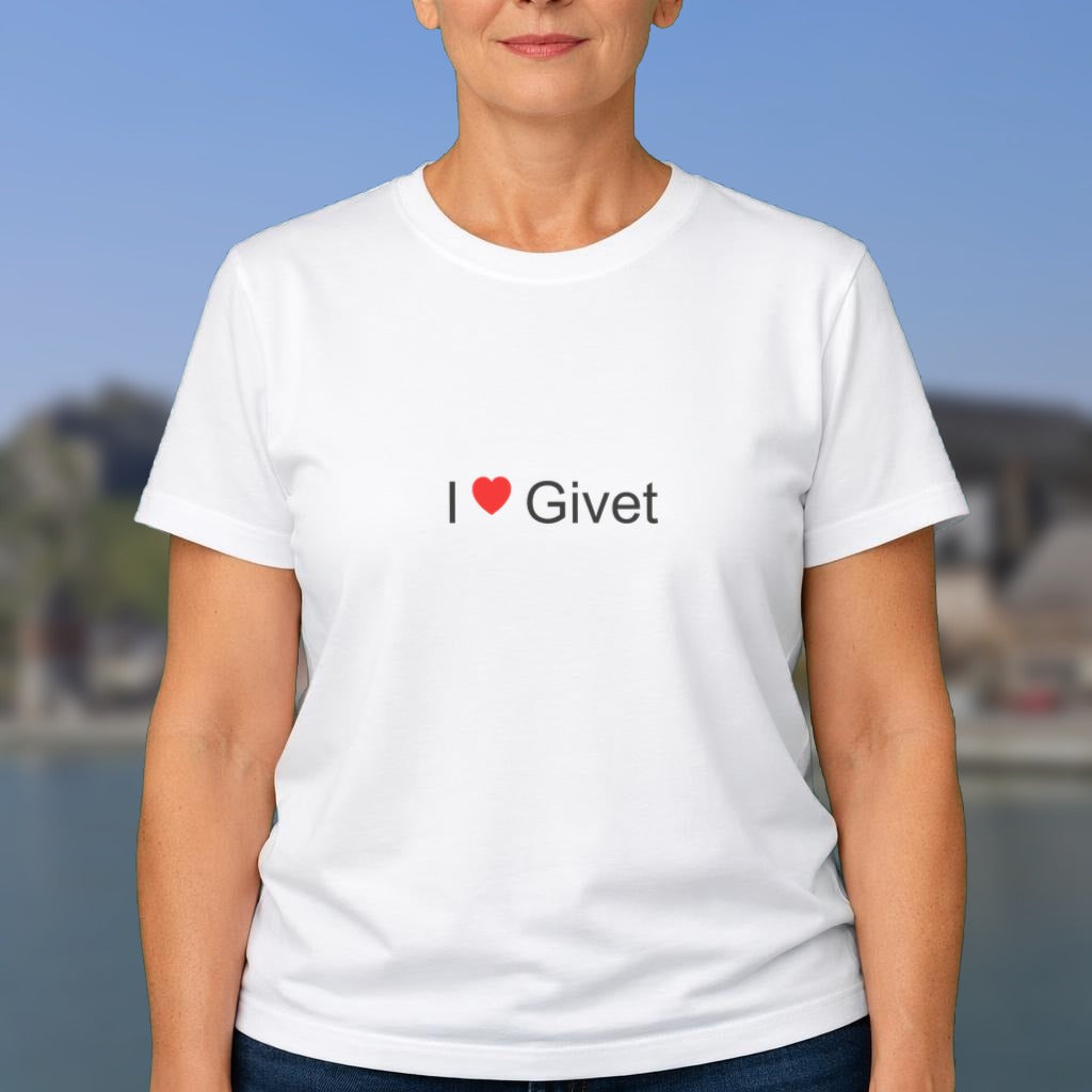 T-shirt I love Givet porté