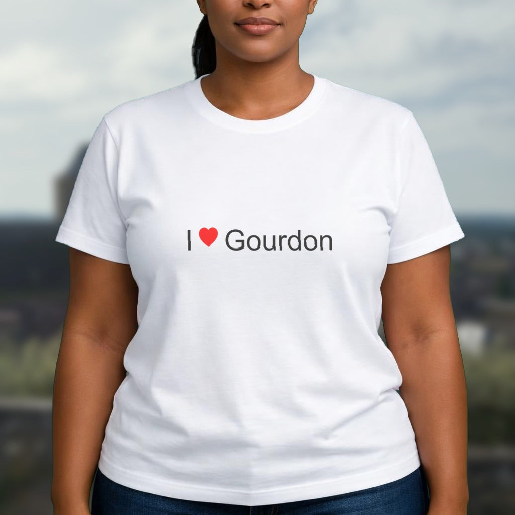 T-shirt I love Gourdon (46)