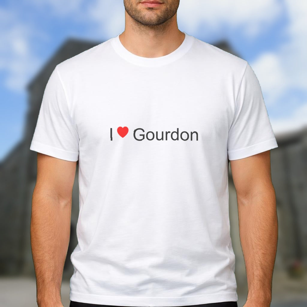 T-shirt I love Gourdon (71)
