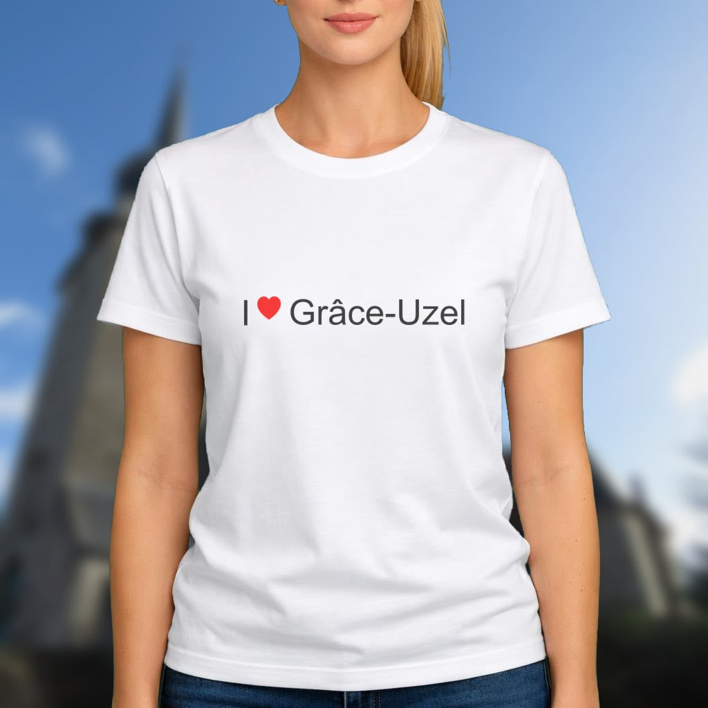 T-shirt I love Grâce-Uzel