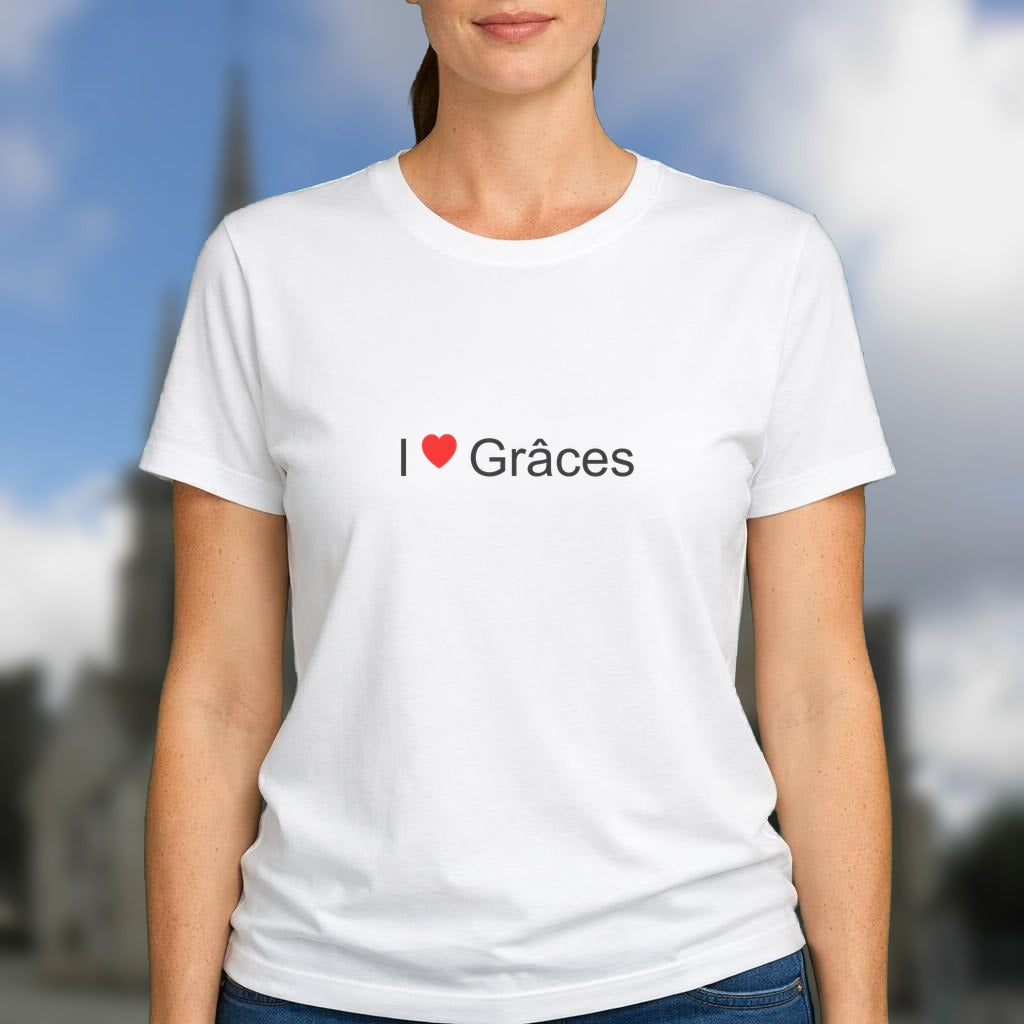 T-shirt I love Grâces