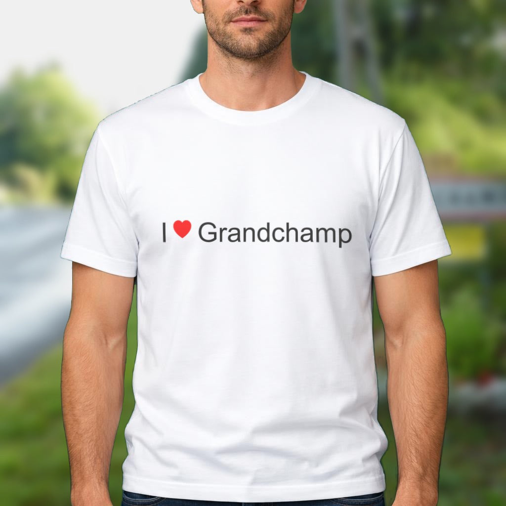 T-shirt I love Grandchamp (08) porté