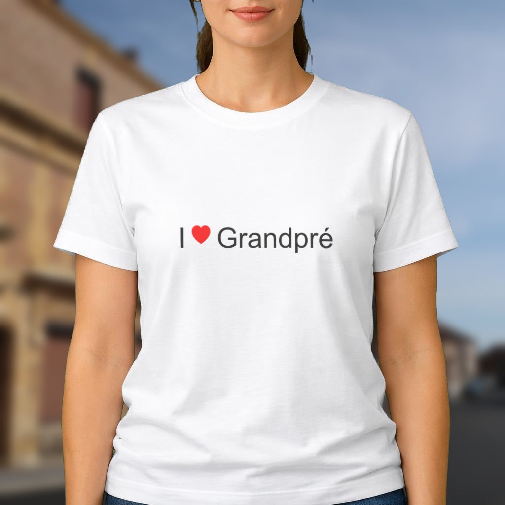 T-shirt I love Grandpré porté