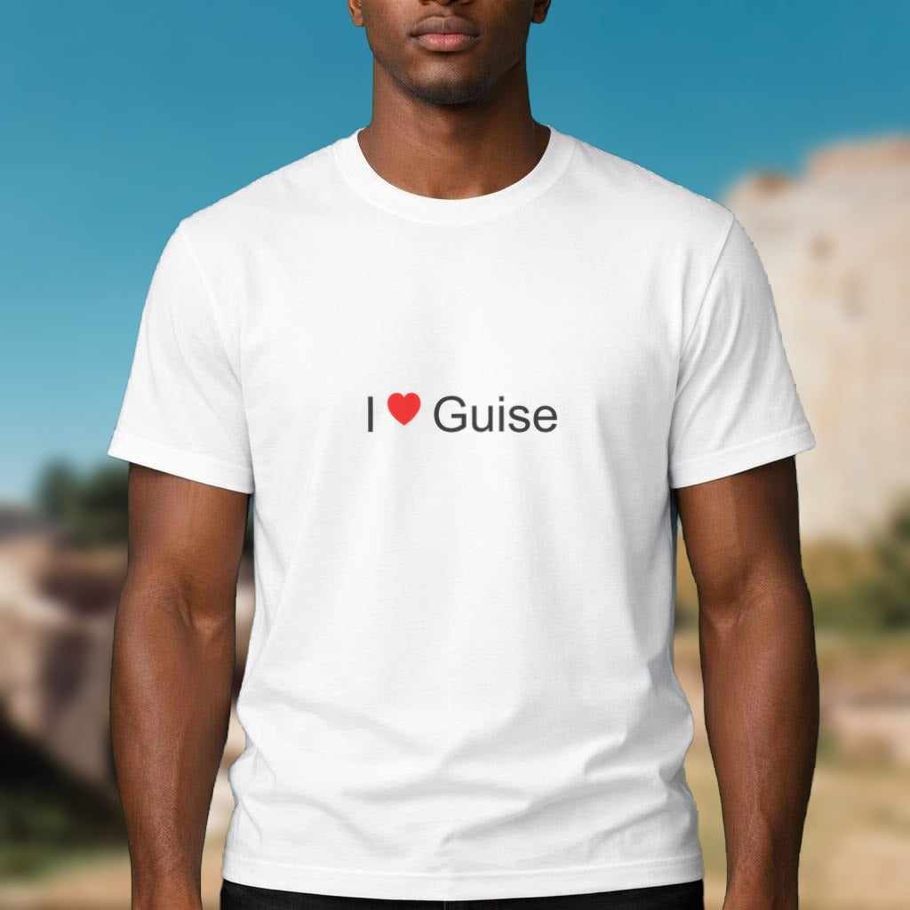 T-shirt I love Guise porté