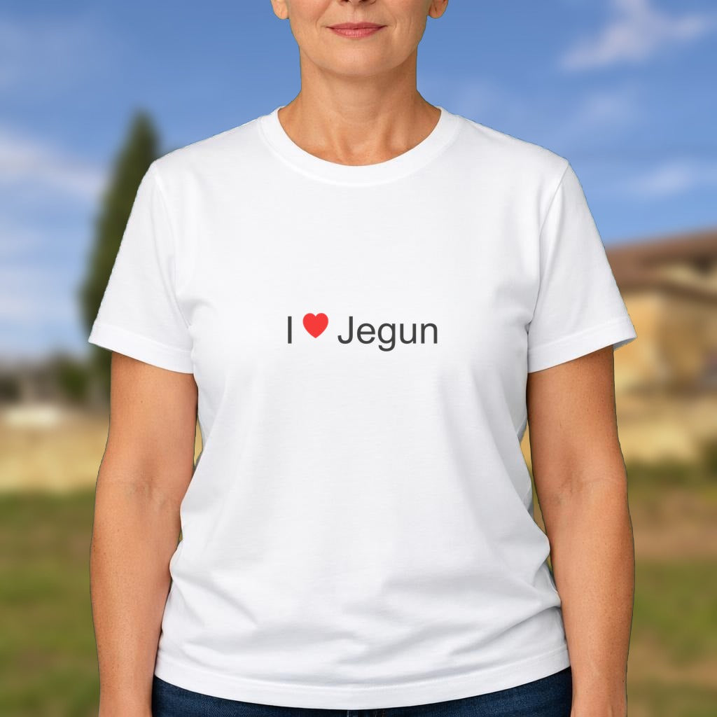 T-shirt I love Jegun