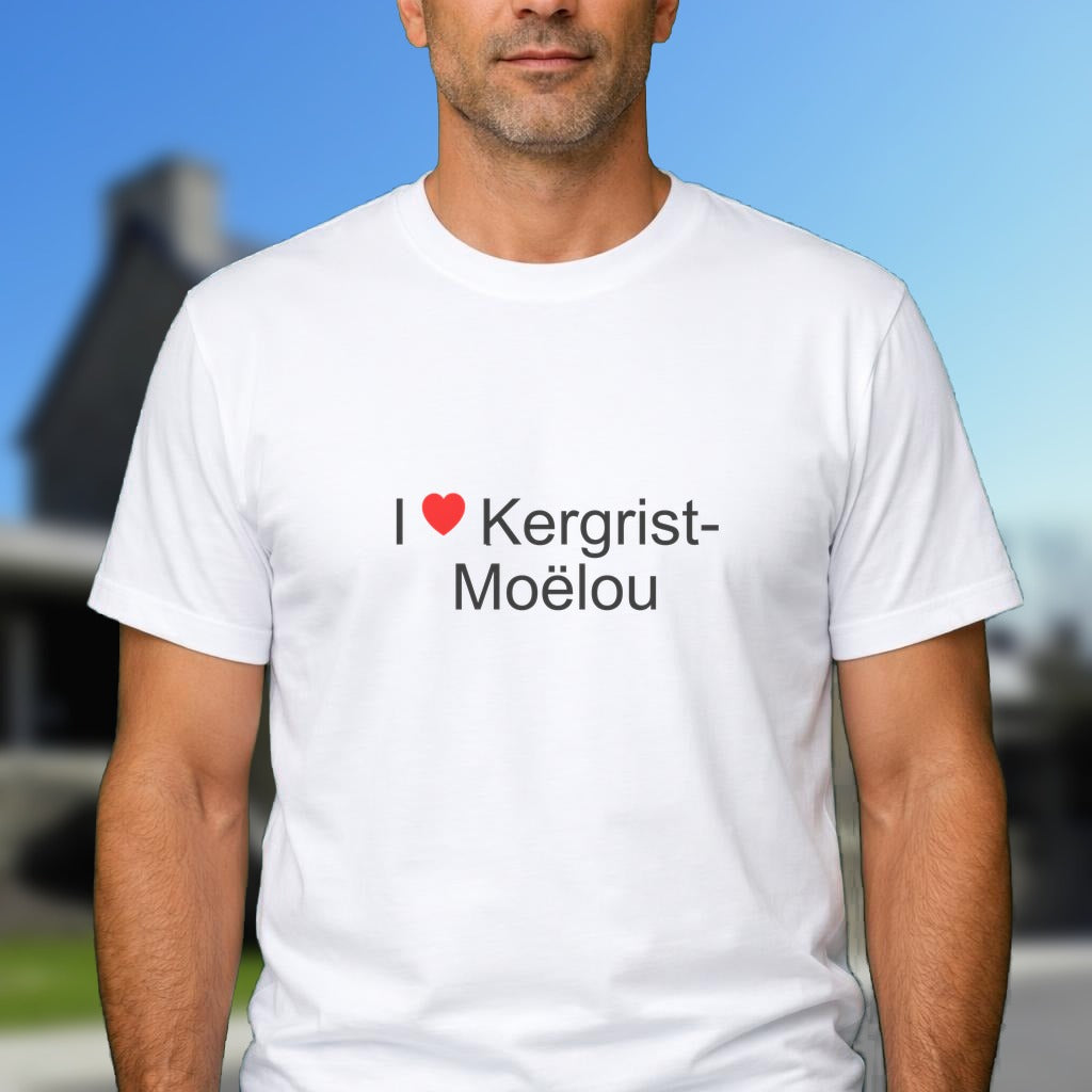 T-shirt I love Kergrist-Moëlou
