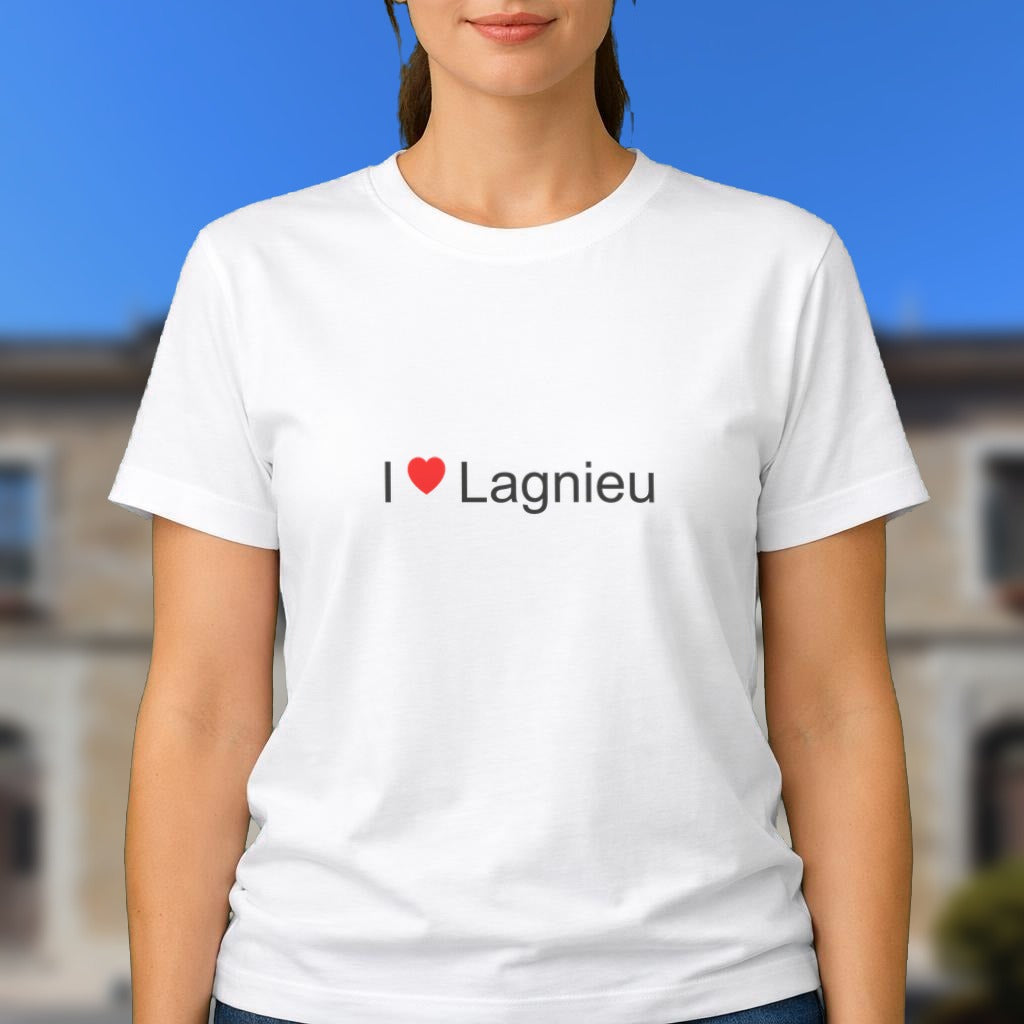 T-shirt I love Lagnieu porté