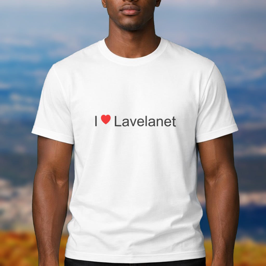 T-shirt I love Lavelanet porté